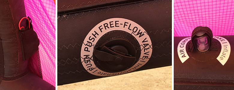 Das Free Flow Ventil des Tubekite STOKE von Flysurfer